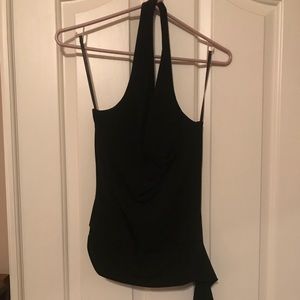 White House Black Market black halter knit top